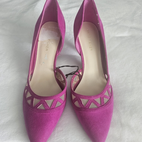 Eileen Fisher Heels 7.5M Vibrant Pink - Picture 1 of 5